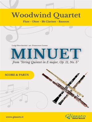 cover image of Woodwind Quartet "Minuet" by Boccherini (score & parts)